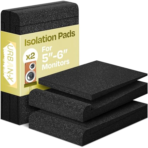 URBAN-X® Studio Monitor Isolation Pads for 3-10 Inch Speakers |...