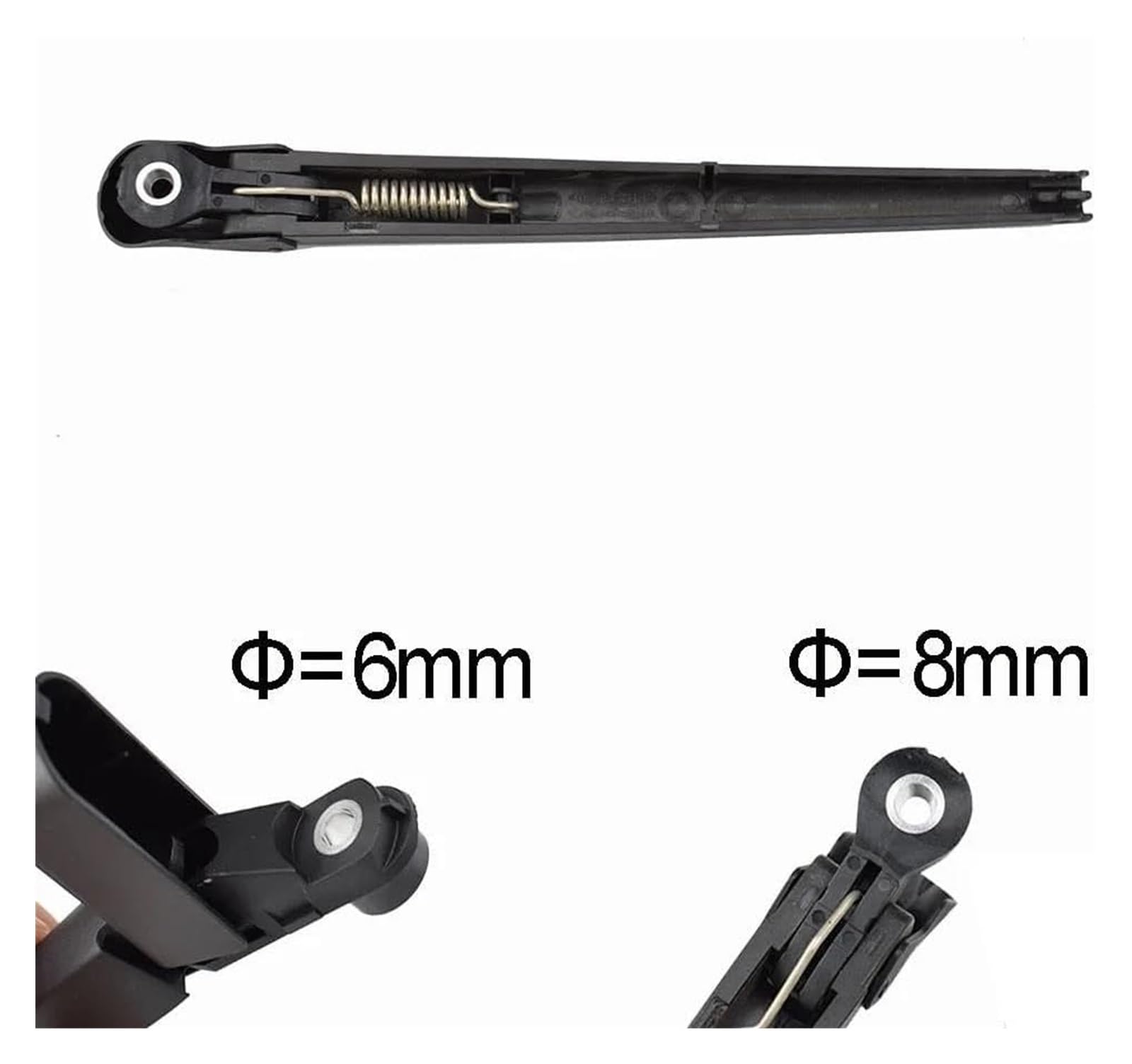 Para Alfa Romeo 147 2000-2005 2006 2007 2008 2009 2010 Cepillo De Lluvia Para Parabrisas Limpiaparabrisas Coche 13 "limpiaparabrisas Trasero Y Brazo Brazo Limpiaparabrisas Delantero