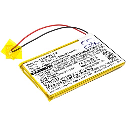 Battery Replacement for BW MC-XW00-Y-CN-00 Gasalert Microclip Gas Detecto MC-XW00 MC-XW00-Y GasAlert Micro Clip XL MCXL-MPCB1 AEC603658