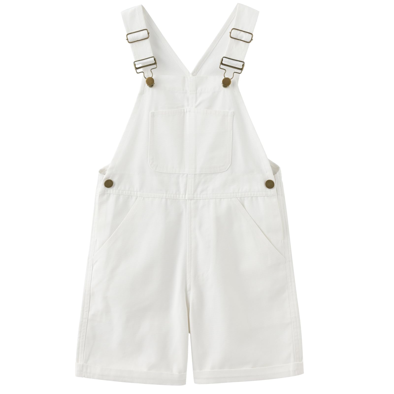 GRANDWISH Girls Overalls/Shortalls, 3-12 Year-Old Girls Overall Shorts, Kids Denim/Canvas Overalls/Short Overalls