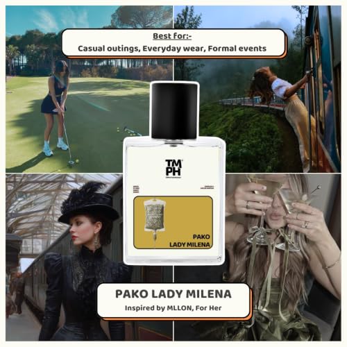 Image of TMPerfumehouse Pako Lady Milena EDP for Women | Floral, Fruity & Long Lasting Perfume Spray | White Floral, Sweet & Honey Fragrance | Luxury Gift for Her | TMPH | 50ml