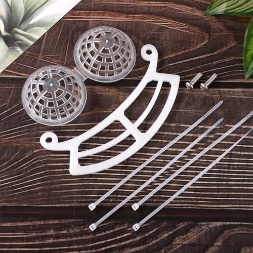 Image of Bird Feeder Perch, Bird Perch Extension with Suet Ball Compatible with Extension Perch Accessories for Bird Feeder Accessories Bird Keeper Bird Lover