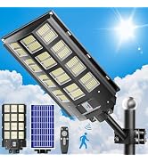 Loyoele Ultra-Large Solar Street Light With Motion Sensor, 9000W, Waterproof, Dusk-to-Dawn Outdoor Lighting For Parking Lots, Driveways, And Commercial Areas - View #7