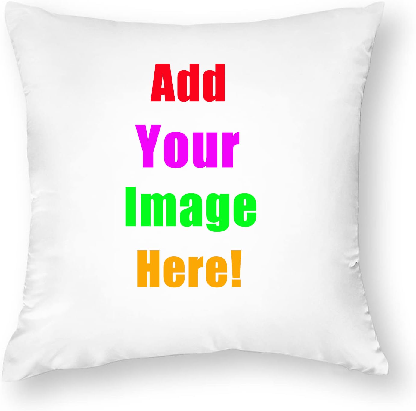 Oakazer Custom Pillow Case, Double Side Printed Couch Cushion Covers(No Insert), Customized Pillow with Picture Text, Throw Pillow Covers Personalized Photo(18''×18'')