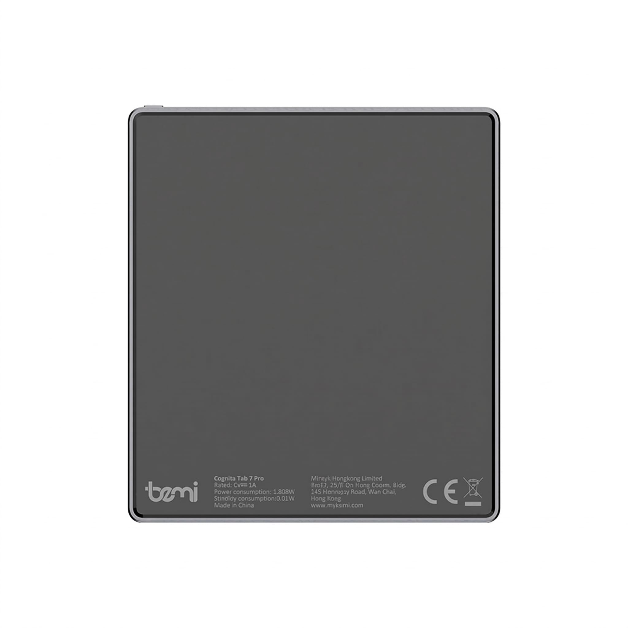 Bemi Cognita Tab 7 Pro Czytnik E-booków 7" E Ink Carta 300 PPI Android 11 Wi-Fi 5 Bluetooth 32GB Smukły 6,5 mm Ciemnoszary