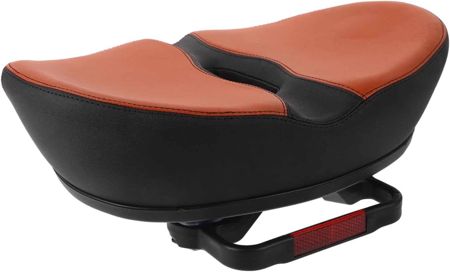 Noseless Bike Seat Cushion for Men Women Oversized Wide Bicycle Saddle with Extra Padding Foam Bike Seat for Enhanced Comfort and Pressure Relief