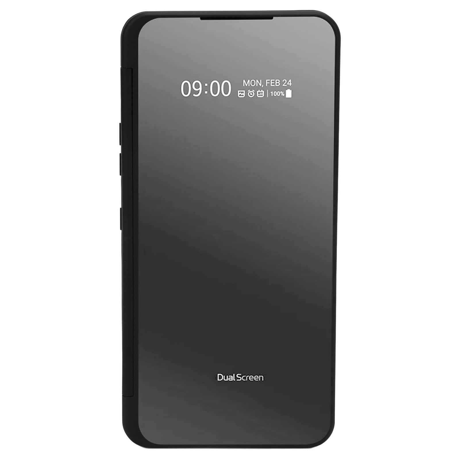 Generic Etui na Telefon z Dwoma Ekranami, Składane, Odłączane, z Magnetycznym Adapterem Typu C do V60 5G LM V605N, Czarna Obudowa Ochronna o Zwiększonej Produktywności do Wielozadaniowej Pracy i