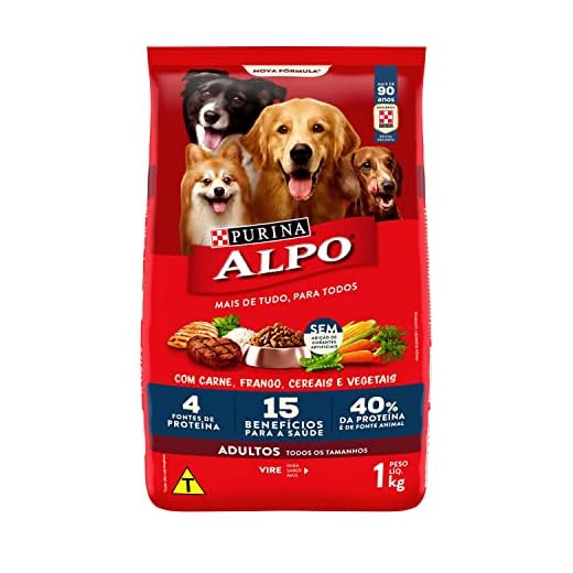 NESTLÉ PURINA ALPO Ração Seca para Cães Receitas Caseiras Carne Grelhada com Vegetais 1kg