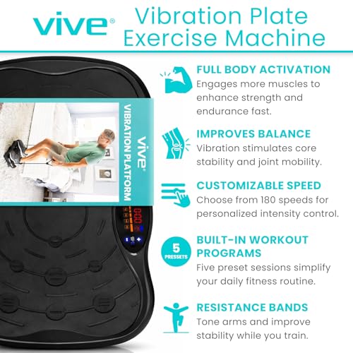 Plateforme de vibration VIVE à intensité réglable pour tonifier le corps - 2