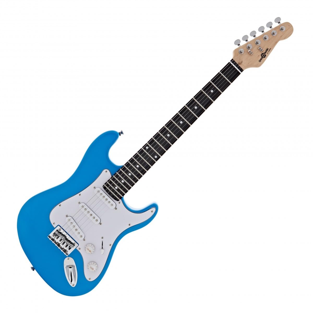 Leuk Weinig Jongen Het Spelen Gitaar, Jonge Musicus Met Stuk Speelgoed Muzikaal Instrument Onderwijs Voor De Vector Van Image98987685