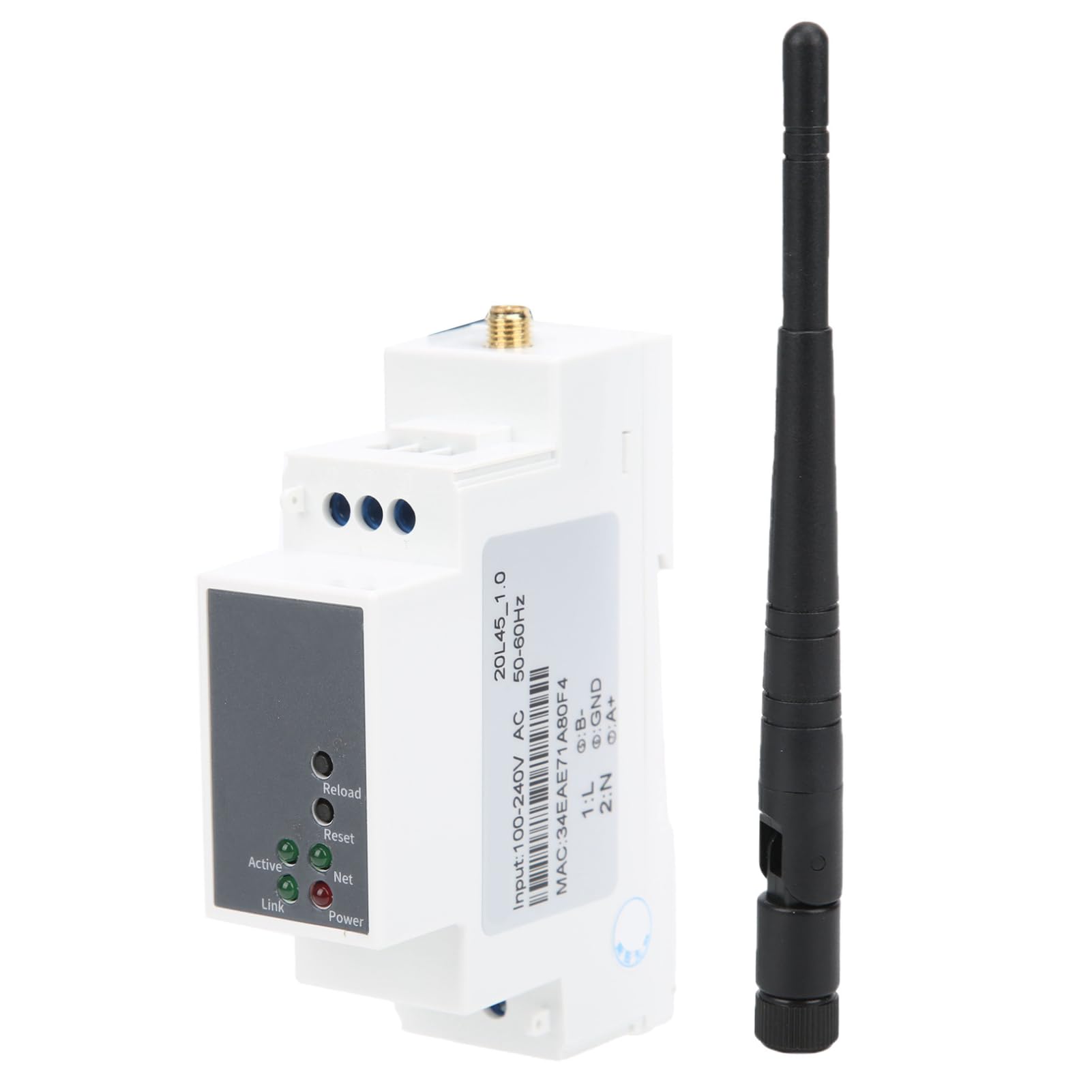 Servidor Serie WiFi RS485 Módulo Ethernet Montaje en Riel 100-240VAC Modbus
