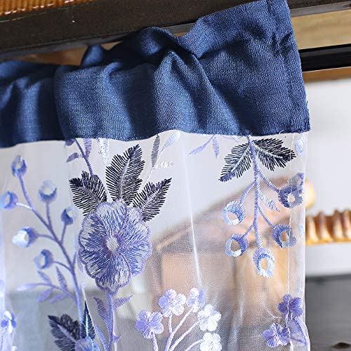 Cenefa de encaje elegante para cocina y ventanas de balcón 5