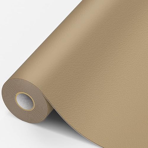 Large Leather Repair Patch For Furniture, 15.7 * 118In Leather Repair Kit, Self Adhesive Leather Repair Tape For Couches, Car Seat, Sofas, Computer Chair, Furniture, Handbags, Drivers Seats(Khaki) #TOP7