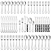 LIANYU 72-Piece Silverware Set with Steak Knives, Stainless Steel Flatware Cutlery for 12, Modern Eating Utensil Tableware for Kitchen Restaurant Hotel, Dishwasher Safe