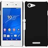 PhoneNatic Funda Rígida Compatible con Sony Xperia E3 - Goma Negro - Cover Cubierta Cover PhoneNatic Funda Rígida Compatible con Sony Xperia E3 - Goma Negro - Cover Cubierta Cover
