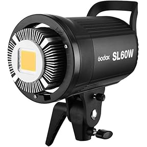 Godox SL60IID - Luz de video LED de 70 W con control de 2.4 G y aplicación, COB 5600 K 18600 Lux