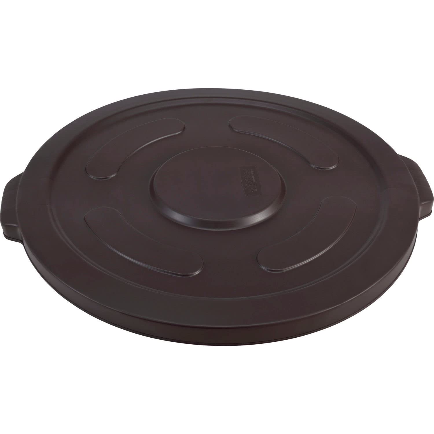 Plastic Trash Can Lid by Global Industrial – 55 Gallon, Plastic, Brown, Model XDW-010-1-BN