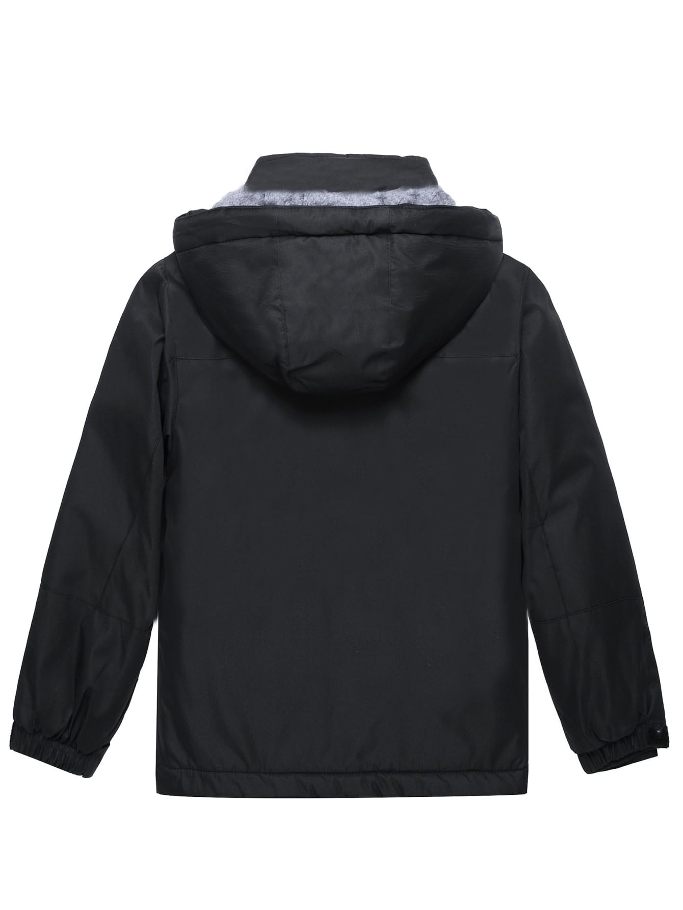 Keevoom Chaqueta de esquí impermeable para niños, abrigo de nieve grueso y cálido, forro polar resistente al viento, para niños, para exteriores, chaquetas de snowboard con capucha