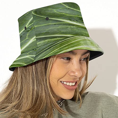 Rasetsuten Lettuce Bucket Hat,Vegetale Food Hats for Summer Travel