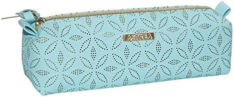Sanjo Astrea Pencil Case Cosmetic Bag with Gold Pattern, 20 cm, Blue