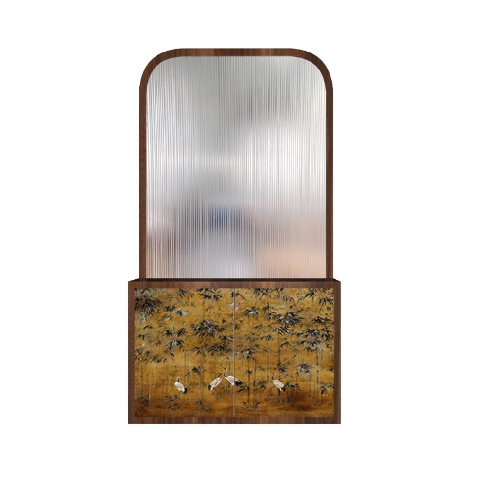 Privacy Screen Creative Screen Partition Living Room Decoration Entrance Restaurant Solid Wood Storage Cabinet Room Divider