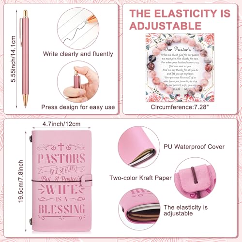 8 Pcs Pastor's Wife Appreciation Gift Set for Christian, Pink - Image 3