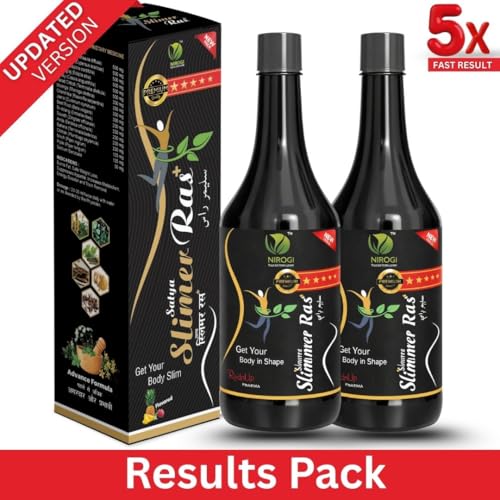 Image of Ayurvedic Weight Loss Syrup for Men and Women - 500ml | Herbal & Natural Tonic | Supports Metabolism & Helps in Digestion with No Side Effect & Additives Free (Pack of 2)