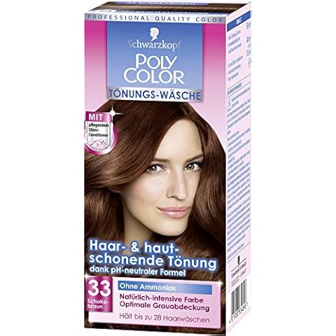 SCHWARZKOPF POLY COLOR Toenungs-Waesche, Haarfarbe 33 Schokobraun Stufe 2, 3er Pack Cover