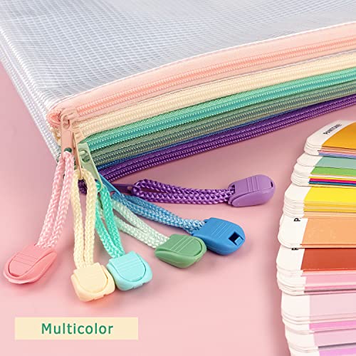 Tamaki 04130-2 6 Pack Mesh Zipper Pouch With Label Pocket, Waterproof Zipper Bags thumb #4