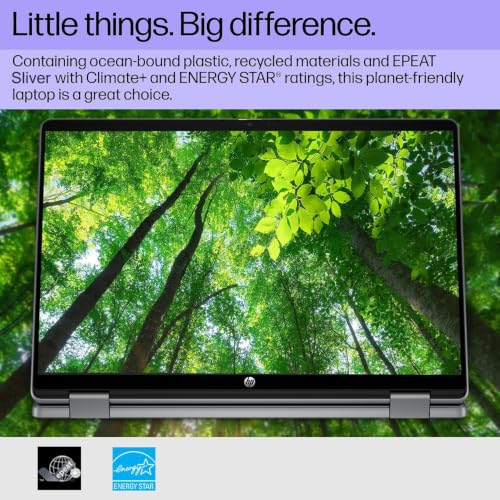 Image of HP Chromebook 14 x360 Plus, 14 inch 2-in-1 Laptop, Intel N150, 4GB, 128GB UFS