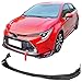 IKON MOTORSPORTS, Front Bumper Lip Compatible with 2020-2024 Toyota Corolla L, LE, XLE, Hybrid LE Only, Gloss Black Guard Protection Finisher Under Chin Spoiler