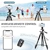JOILCAN 67.7" Phone Tripod with 35cm Gooseneck & Cold Shoe Mount, 2026 Tall Extendable Tripods Stand with Remote, Professional Overhead Tripod for iPhone/Android Smartphone, Camera, Vlogging, YouTube #4