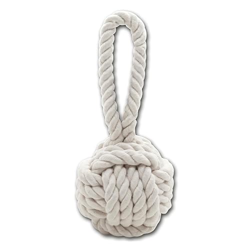 JACK AND VANILLA, Bola de Cuerda Natural para Perros, Resistente y Duradera, Ideal para Jugar y Ejercicio