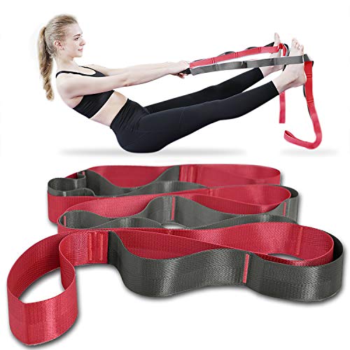 Onory Yoga Strap Stretch Straps for Physical Therapy with Exercise Booklet & Carry