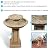 Sunnydaze 28-Inch Beveled Flower Outdoor Water Fountain - 2-Tier Backyard Water Feature & Bird Bath for The Patio or Yard