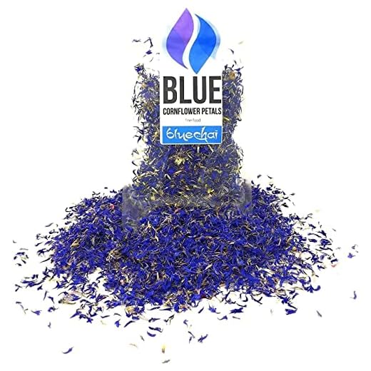 Pétalos De Aciano Azul Puro (Centaurea Cyanus - Aciano, Scabiosa, Azulejo, Pincel) - Flores De Hierbas Naturales Para La Producción De Mezclas De Té Caseras Y Sales De Baño