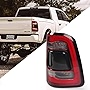 FIONE-For Dodge Ram 1500 Tail Light Assembly 2019-2022 Black smoke LED Rear Lamps Without Blind Spot Detection Right Passenger Side RH CH2801216