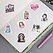 50pcs Cute Blackpink Stickers, Singer Waterproof Vinyl Decals for Teens Girls Laptop Phone Guitar Luggage Water Bottles Notebook Journal Skateboard (Black)