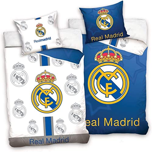Real Madrid RM181011 Parure de lit réversible 135 x 200 cm