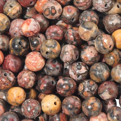 6.5mm Leopard Skin Jasper Beads