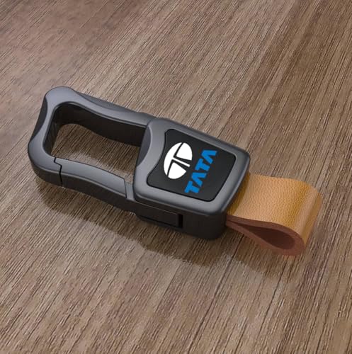 Image of GREENWORLD Premium Scratch-Proof Keychain /Keyring with Car Brand Name Logo | Durable Metal Keyring for Cars & Bikes with 2 Color Strap