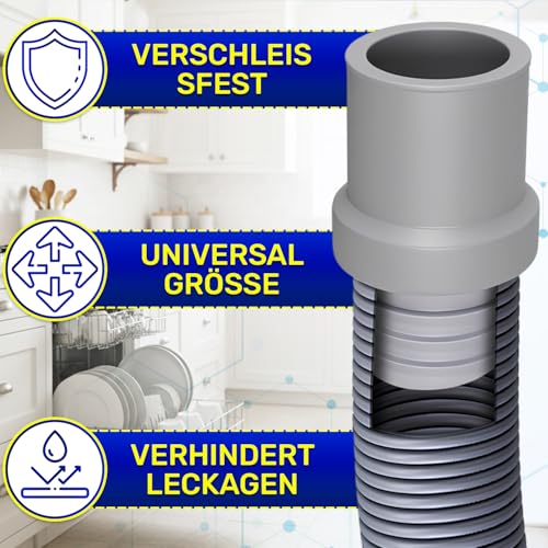 Ablaufschlauch Endstück für Geschirrspüler und Waschmaschine Ø 19-22 mm – MONTERAL