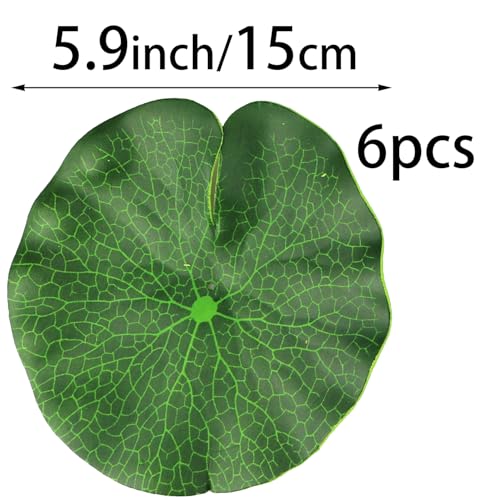 image for Lightingsky Artificial Floating Foam Lotus Leaves Artificial Foliage P