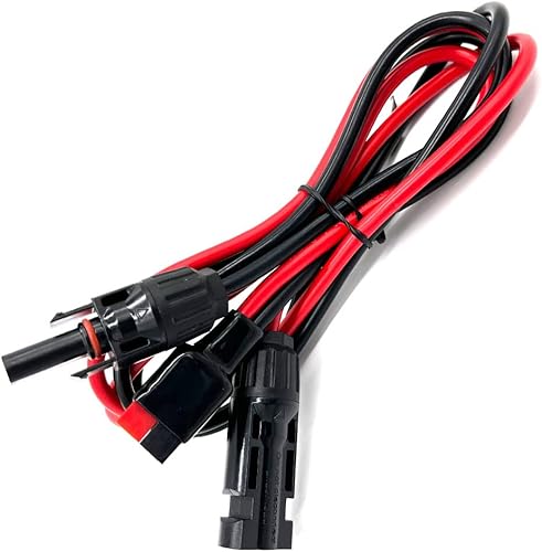 Miniatura 3 de Cable de panel solar de 10 AWG, conector solar, adaptador de poste de alimentación, conector de 45 A, cable de extensión solar para RV, generador