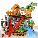 Nurcazo 200PCS Magnetic Building Blocks Set – 0.8in Pixel World Construction Toys, Strong Magnets, STEM Creative Play Set for Kids Ages 3+, Village, Lava & Portal Scenes