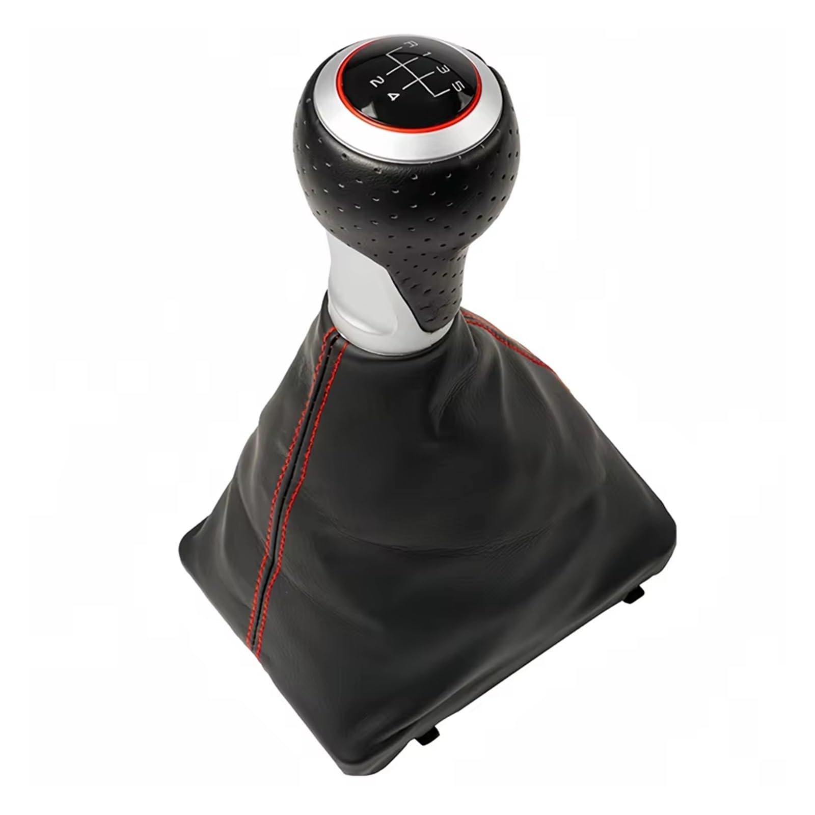 Srvsqtptvk B0547 Car Shift Knob For A6 C6 2004-2012 Shifter Lever Replacement Manual Gear Shift Knob Pu Gaiter Boot(B0547)