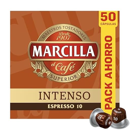 Marcilla Cápsulas de Café Intenso | Intensidad 10 | 50 Cápsulas Compatibles Nespresso | Ya disponible en tu tienda friki favorita! En mundofriki.es! Marcilla Cápsulas de Café Intenso | Intensidad 10 | 50 Cápsulas Compatibles Nespresso | Ya disponible en tu tienda friki favorita! En mundofriki.es!