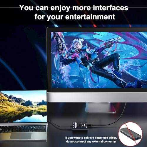 Angeet Usb C Switch 2 In 1 Out Or 1 In 2 Out, Type-C Bidirectional Switcher Used For 2 Laptops With Usb C Port thumb #3