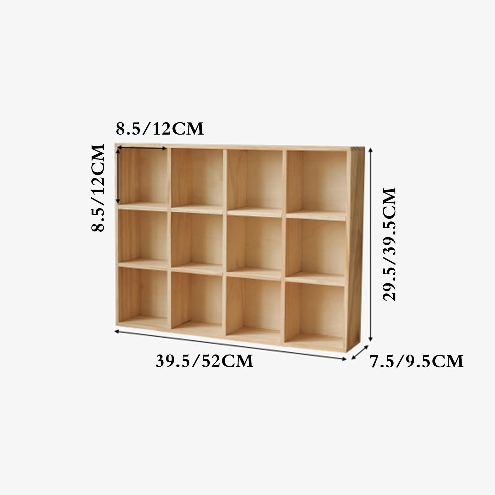 éTagèRe Murale pour Exposer des Services à Thé,éTagèRe Murale pour Mug,PréSentoir De ThéIèRe en Bois Vintage,Rangement Efficace,Facile à Placer,pour Salon,Bureau