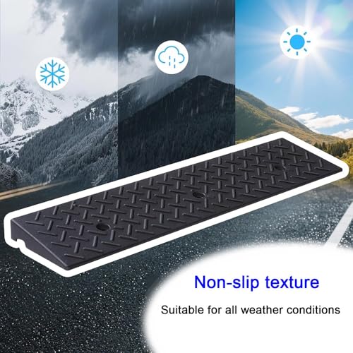 Rampa portátil de goma para silla de ruedas 5 cm de altura miniatura 3